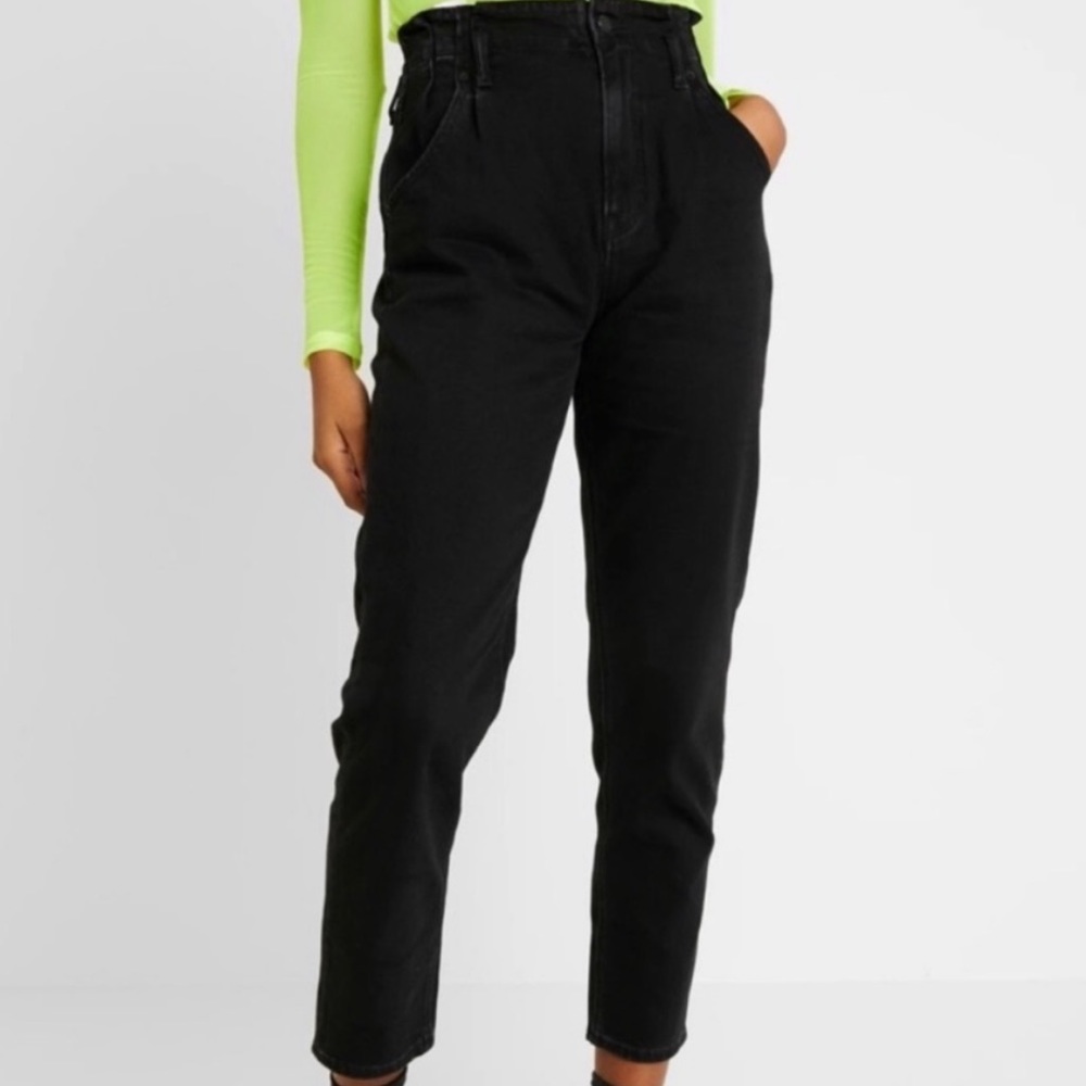 american eagle paper bag mom jeans
